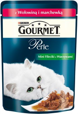 Nestle GOURMET PERLE 85g sasz.Wolowina z marchewka 26761 (7613032867812) kaķu barība