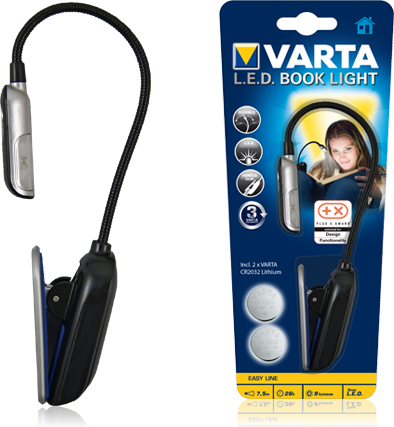 Varta Taschenlampe LED Book Light 2xCR2032     1AAA kabatas lukturis
