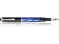 Kolbenfullhalter Pelikan M205 blau marmoriert M