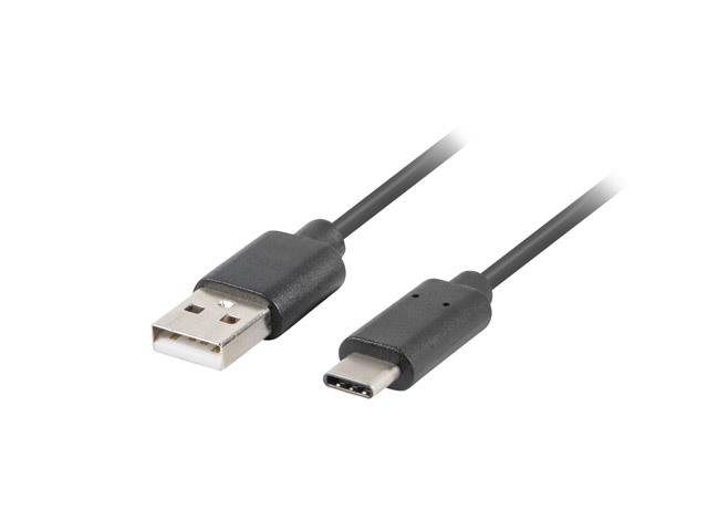 Cable USB CM - AM 2.0 1.8m black QC 3.0 USB kabelis