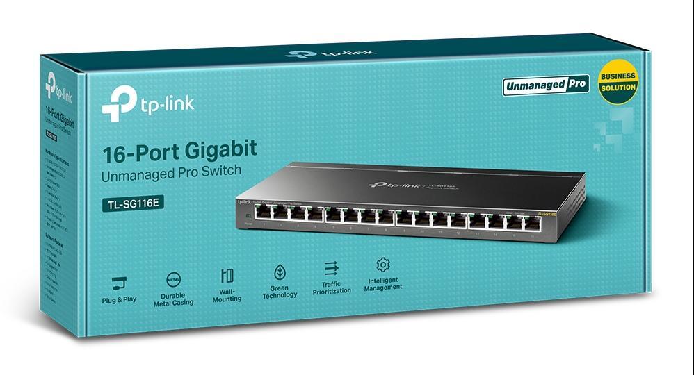 TP-Link SG116E Switch 16xGbE komutators