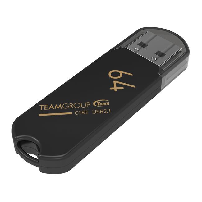 Team Group memory USB C183 64GB USB 3.0 Black USB Flash atmiņa