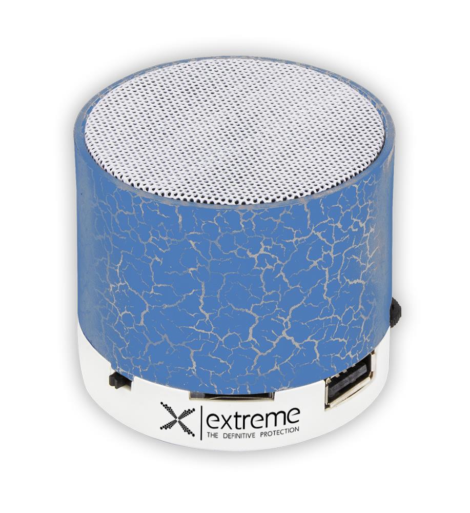 Extreme XP101B USB/MICROSD MP3 BLUETOOTH + FM BEZVADU SKALRUNIS Zils pārnēsājamais skaļrunis