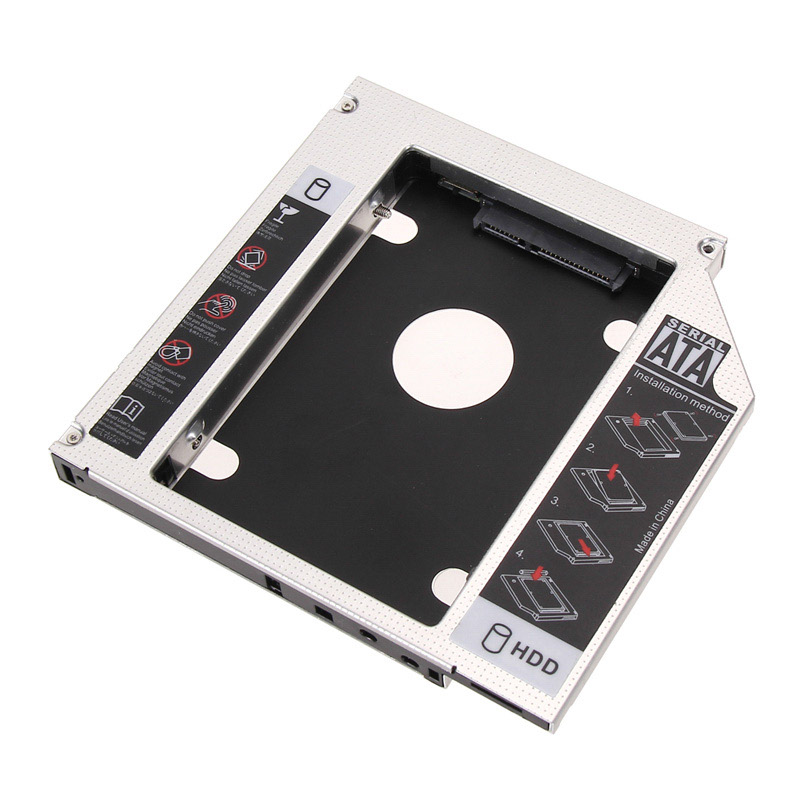 Akyga Notebook optical drive replacement AK-CA-56 5.25 to 2.5 HDD / SSD 12.7 mm piederumi cietajiem diskiem HDD