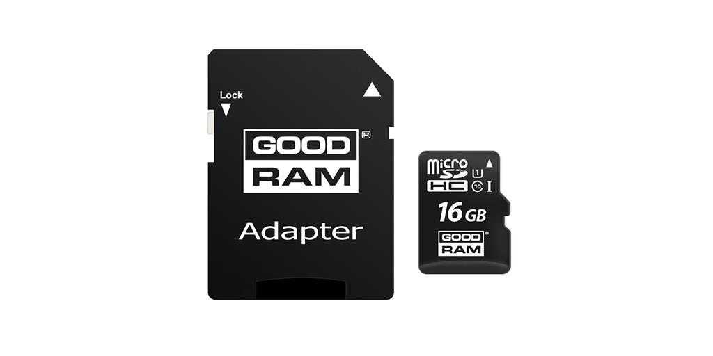 Goodram M1AA-0160R12 memory card 16 GB MicroSDHC Class 10 UHS-I atmiņas karte