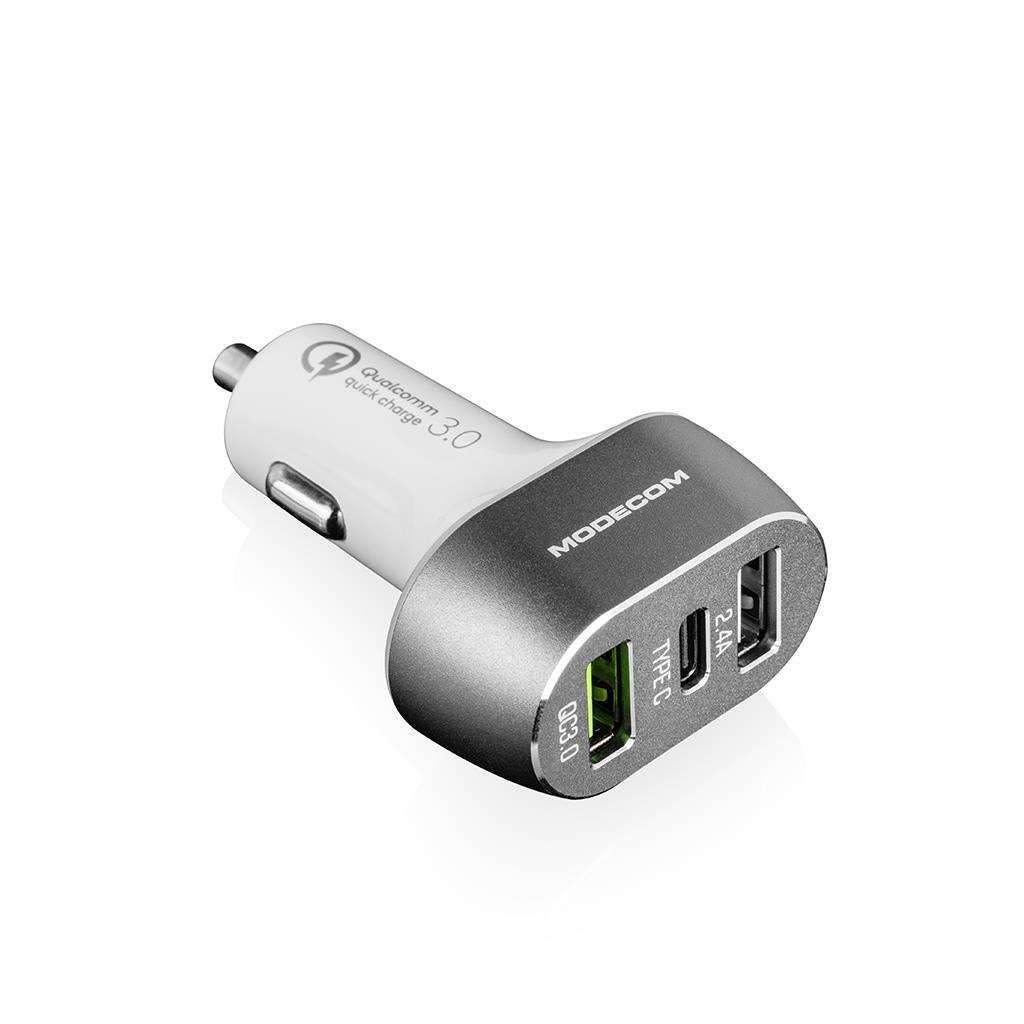 Car charger MC-CU2C1 (Quick Charge 3.0 + USB + USB Type C) iekārtas lādētājs