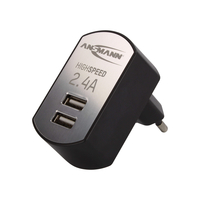 Charger Ansmann Sieciowa uniwersalna 2x USB 2.4A (1001-0031) iekārtas lādētājs