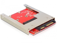 Delock Adapter/Converter SATA 22 Pin > mSATA full size piederumi cietajiem diskiem HDD