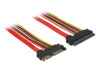 SATA-Verl. Delock SATA III 22pin -> 22pin St/Bu 0.10m kabelis, vads