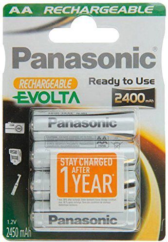 Panasonic Akku NiMH Mignon AA 2450 mAh 1x4 Rechargeable Evolta Baterija