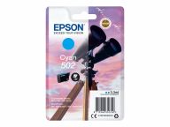 Epson 502 - 3.3 ml - Original Cyan - Blister with RF / Acoustic Alarm - Ink Cartridge