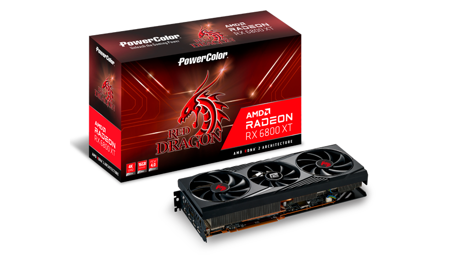 PowerColor Radeon RX 6800 XT Red Dragon OC 16GB GDDR6 video karte