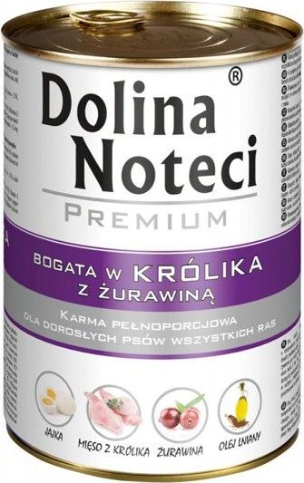 Dolina Noteci Dolina Noteci Krolik i Zurawina 400g 11830407 barība suņiem