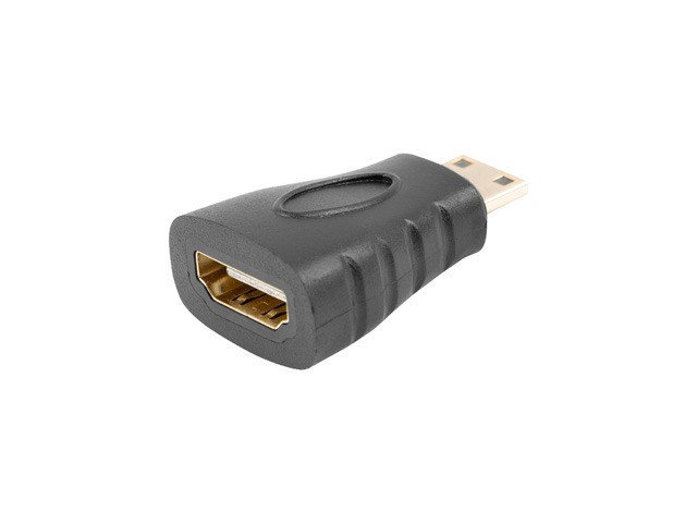 Lanberg AV adapter HDMI (M) - HDMI (F) mini adapter Black -AD-0037-BK