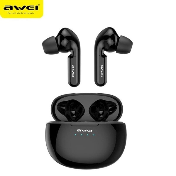 Awei Bluetooth headphone s 5.0 T15 TWS + dock station black austiņas