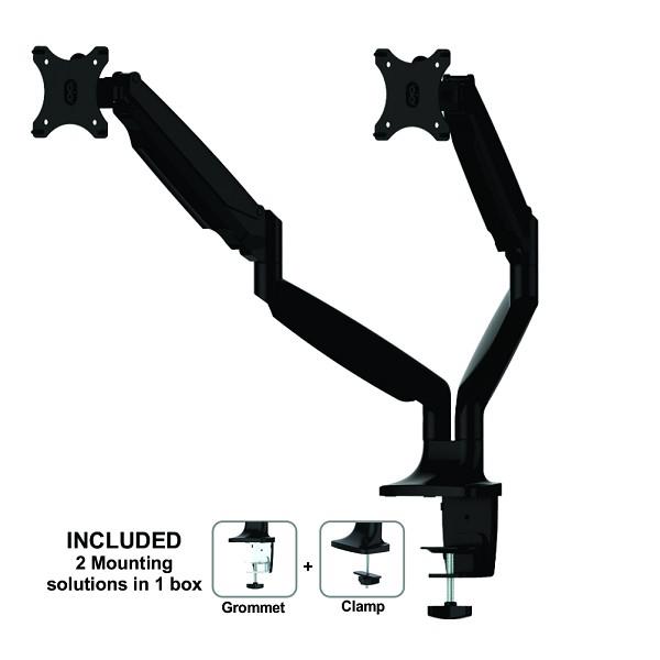 NewStar NeoMounts Flat Screen Desk mount (10-32'')desk clamp/gromme NM-D750DBLAC