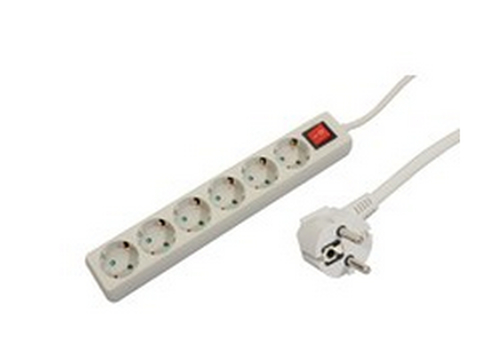 MicroConnect 3-way Schuko Socket 1.8M White  Without ON/OFF Switch, 5711045108822 UPS aksesuāri