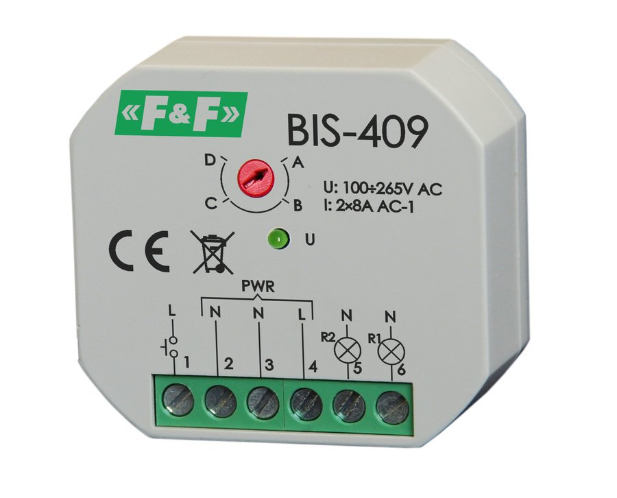 F&F Przekaznik bistabilny 2Z 8A 230V AC BIS-409 BIS-409 (5908312598398)