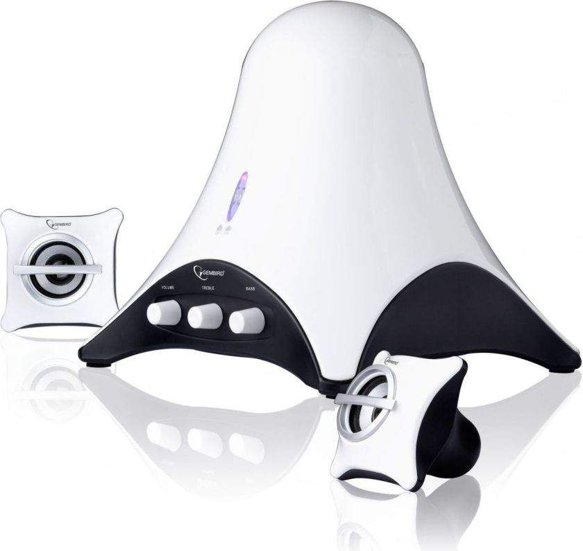 Gembird Multimedia Speaker 2.1 System, 31W RMS, White datoru skaļruņi