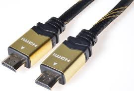 Kabel PremiumCord HDMI - HDMI 10m Czarno-zloty (kphdmet10)