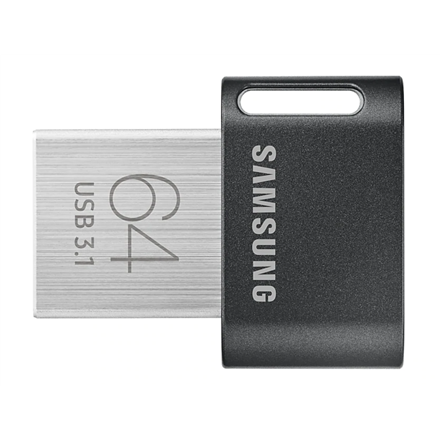 Samsung FIT Plus MUF-64AB/APC 64 GB, USB 3.1, Black/Silver USB Flash atmiņa