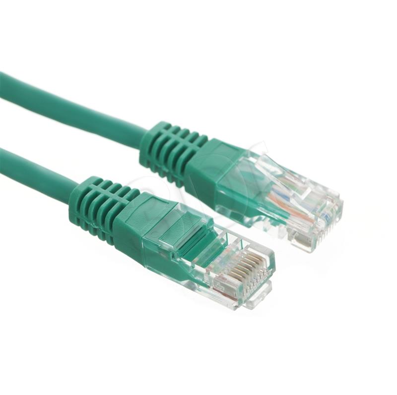 Patchcord UTP Alantec KKU5ZIE0.5 ( RJ45 - RJ45 kat.5e 0 5m green ) kabelis, vads