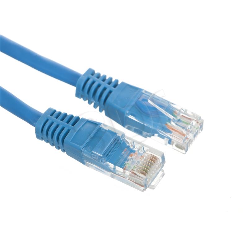 Patchcord UTP Alantec KKU5NIE0.5 ( RJ45 - RJ45 kat.5e 0 5m Blue ) kabelis, vads