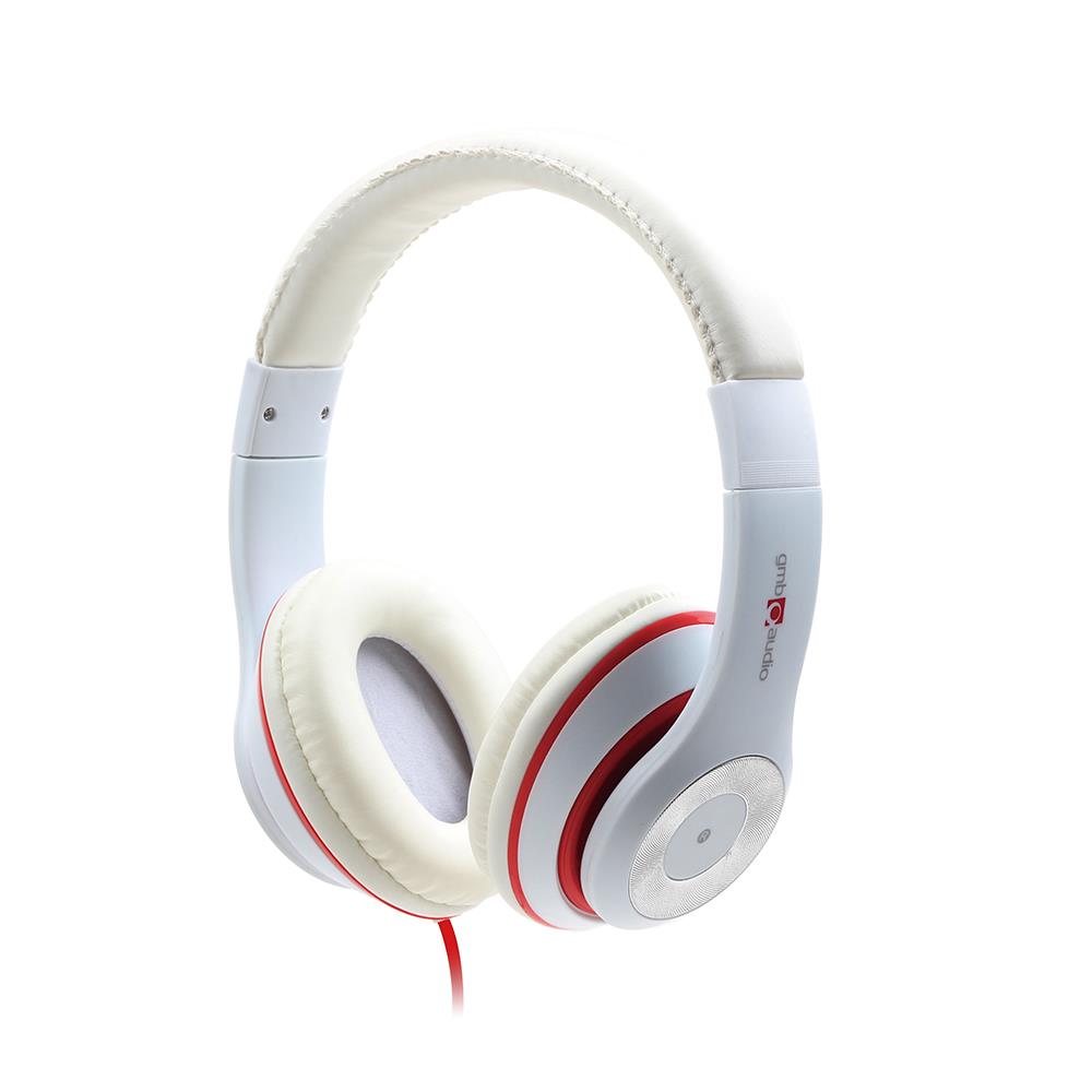 Gembird microphone & stereo headset Los Angeles with volume control, white austiņas