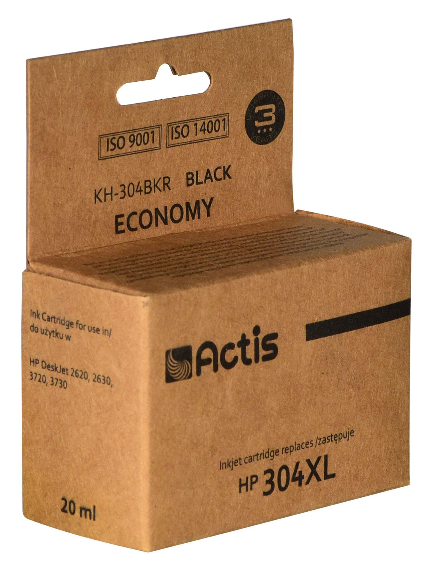 ACTIS KH-304BKR (replacement HP 304XL N9K08AE; Premium; 15 ml; black) kārtridžs