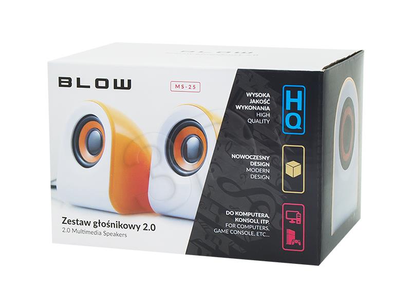 BLOW 2.0 COMPUTER SPEAKERS MS-25 datoru skaļruņi