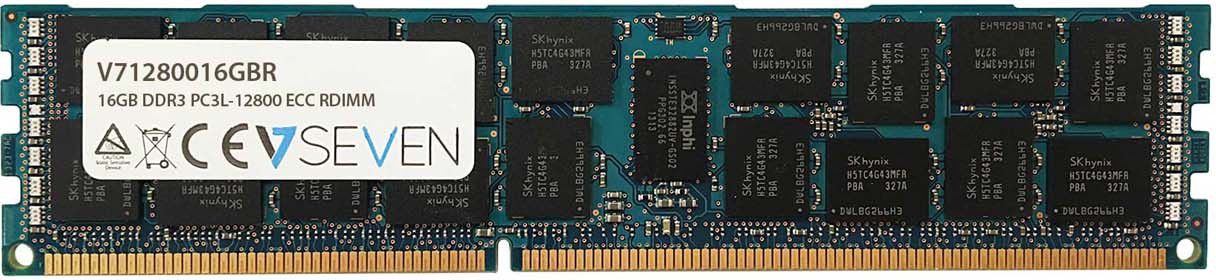 V7 - DDR3 - 16GB - DIMM 240- PIN - 1600 MHz / PC3- 12800 - registered - ECC (V71280016GBR) operatīvā atmiņa