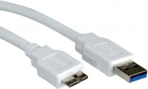 VALUE - USB- Cable - 9- pin USB Type A (M) - 10- pin Micro- USB Type B (M) - 3 m (USB 3.0) - white (11.99.8877) kabelis, vads