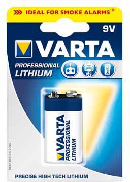 Varta Bateria Professional Lithium 9V Block 1200mAh 1 szt. Profess.LithiumEBlock9V (4008496675265) Baterija