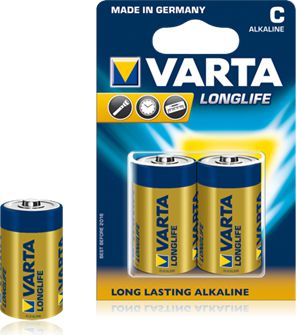 Varta Batterie LONGLIFE Baby DE   C  LR14               2St. UPS aksesuāri