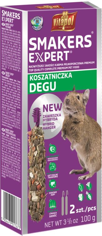 Vitapol Smakers Expert dla koszatniczki, 5 szt./display ZVP-1767 (5904479117670) grauzējiem