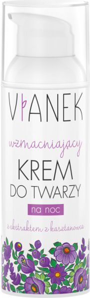 Vianek Fioletowy - Wzmacniajacy krem do twarzy na noc 50ml 43710 (5902249010596) kosmētika ķermenim