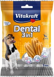 Vitakraft DENTAL 3in1 SMALL 5-10kg 120g VAT004651 (4008239223050)