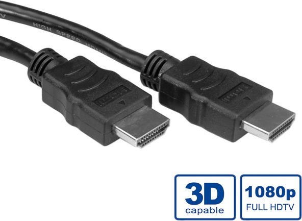 VALUE HDMI High Speed Cable with Ethernet 2,0m (11.99.5542) kabelis, vads