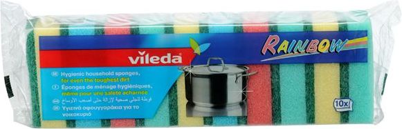 Vileda Rainbow kitchen sponges 10 pcs. (5290228) Virtuves piederumi