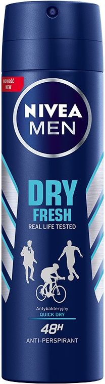 Nivea Nivea Dezodorant DRY FRESH spray meski 150ml - 0185996 0185996 (5900017061382)