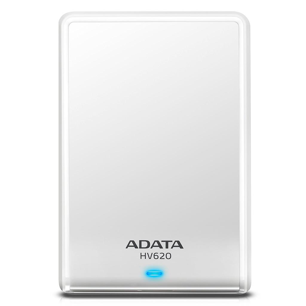 ADATA HV620S 2TB USB3.1 HDD 2.5i White Ārējais cietais disks