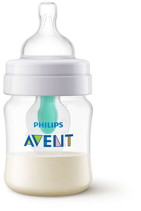 Philips Avent Pretkoliku pudelīte ar AirFree vārstu 125 ml, 0M+ SCF810/14 bērnu barošanas pudelīte