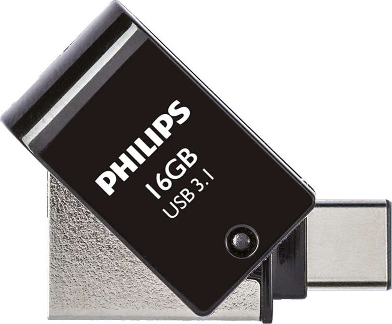 Philips 2 in 1 Black        16GB OTG USB C + USB 3.1 USB Flash atmiņa