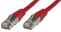 MicroConnect  FTP CAT6 1M RED PVC 4x2xAWG 26 CCA tīkla kabelis