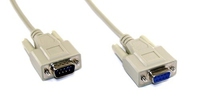  InLine Kabel Szeregowy molded DB9 meski - zenski direct Pelēks  7m (12237) kabelis video, audio