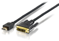 HDMI-Kabel Equip HDMI A -> DVI(18+1) St/St 5.00m sw kabelis video, audio