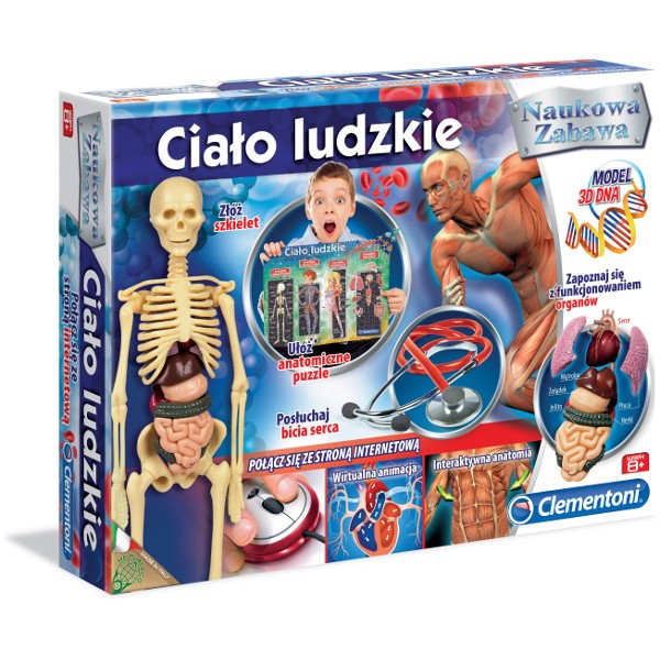 Clementoni The human body (poļu valodā) galda spēle