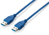 Equip St/St  3.00m blue USB kabelis