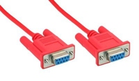  InLine Kabel DP9 Pin zenski - zenski, czerwony, 2m - 12222B kabelis video, audio