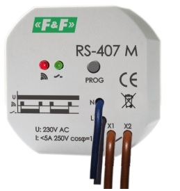 F&F Przekaznik sterowania radiowego 1Z 5A 230V monostabilny odbiornik RS-407 M RS-407 M (5908312594451)